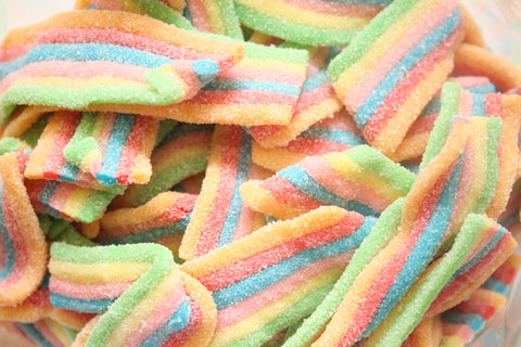 Bulk Candy - Rainbow Sour Belts